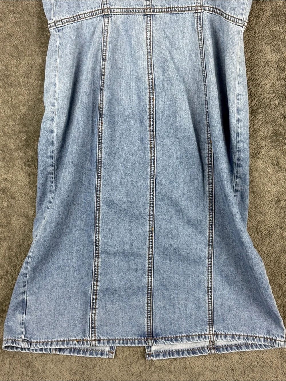 KUT FROM THE KLOTH Denim Jean Midi Button Up Dress Womens Size 0 Pockets Summer - Picture 8 of 14